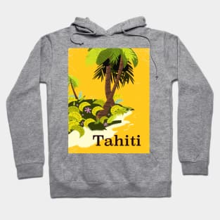 Tahiti vintage style travel poster Hoodie